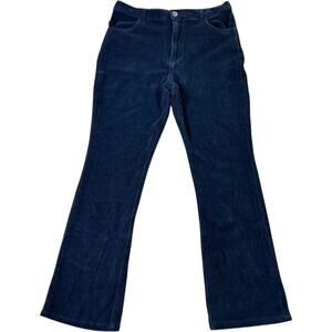 Free Assembly Navy Corduroy Pants Womens XL 14 16 Bootcut Stretch Casual